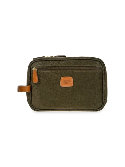 Bric's Life Traditional Shave Case In Olive