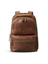 Shinola Runwell Leather Backpack In Medium Brown