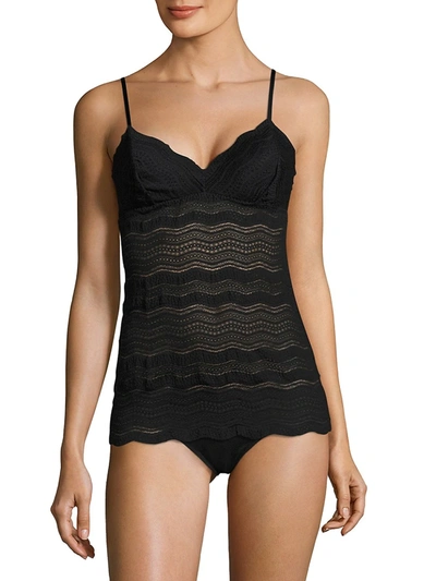 Cosabella Dolce Long Camisole In Black