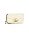 Gucci Women's Gg Marmont Matelassé Leather Mini Chain Camera Bag In White