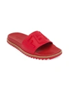 Fendi Men's Vocab Slides In Red