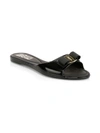 Ferragamo Women's Cirella Flat Jelly Sandals In Black