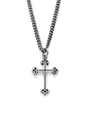 King Baby Studio Baby Traditional Cross Pendant In Silver