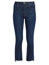 Mother Women's The Insider High-rise Crop Step Fray Hem Jeans In Clean Sweep