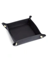 Royce New York Leather Catchall Tray In Black
