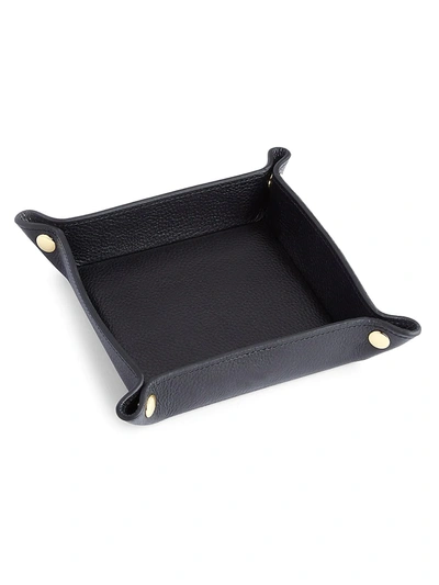 Royce New York Leather Catchall Tray In Black