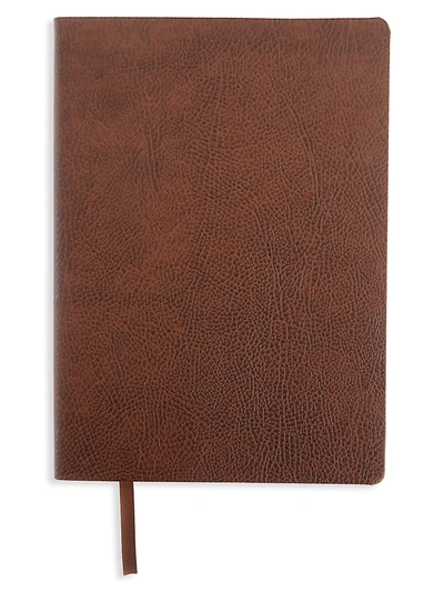 Royce New York Contemporary Leather Journal In Brown