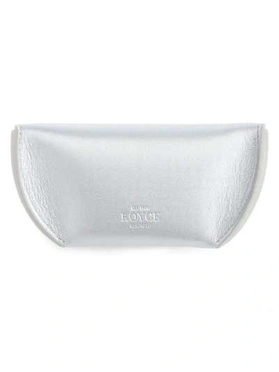 Royce New York Leather Sunglasses Carrying Case In Silver