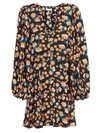 Bytimo Women's Poppy Field Puff-sleeve Mini Dress