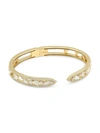 Adriana Orsini 18k Goldplated & Cubic Zirconia Hinge Cuff Bracelet