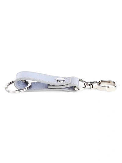 Royce New York Leather Valet Key Chain In Silver