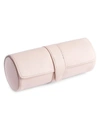 Royce New York Leather Travel Watch Roll In Blush Pink