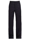 Balenciaga Men's Tailored Virgin Wool Pants In Dark Navy