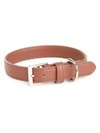 Royce New York Small Leather Dog Collar In Tan