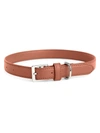 Royce New York Medium Leather Dog Collar In Tan