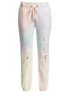 N:philanthropy Women's Derby Tie Dye Distressed Joggers In Sherbert