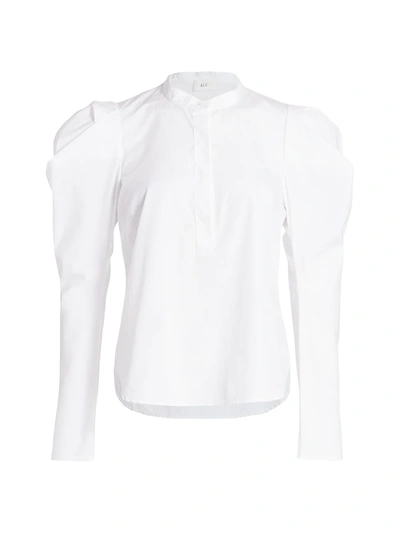 A.l.c Hudson Band Collar Top In White