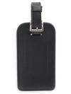 Royce New York Leather Luggage Tag In Black