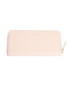 Royce New York Personalized Continental Rfid Leather Zip Wallet In Light Pink