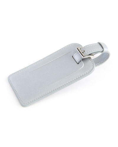 Royce New York Leather Luggage Tag With Silver Hardware