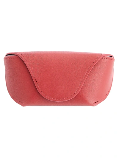 Royce New York Leather Sunglasses Carrying Case In Red