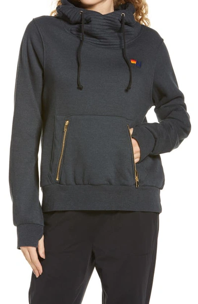 Aviator Nation Ninja Pullover Hoodie In Charcoal