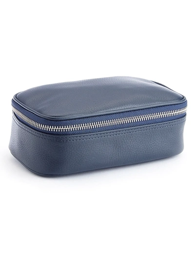 Royce New York Zippered Travel Tech Organizer Case In Navy Blue