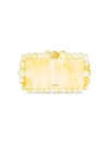 Cult Gaia Eos Bauble Acrylic Box Clutch In Yellow Quartz