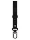 Grace Crocodile Leather Key Fob In Black