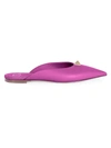 Valentino Garavani Garavani Roman Stud Leather Mules In Radiant Orchid