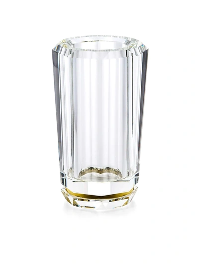 Ralph Lauren Leigh Crystal Bud Vase In Clear/ Brass