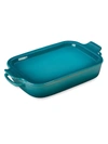 Le Creuset Stoneware Rectangular Dish & Platter Lid In Caribbean