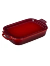 Le Creuset Stoneware Rectangular Dish & Platter Lid In Cherry