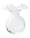 Vietri Hibiscus Medium Fluted Vase In White