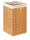 Honey-can-do Square Bamboo Wicker Hamper In Brown