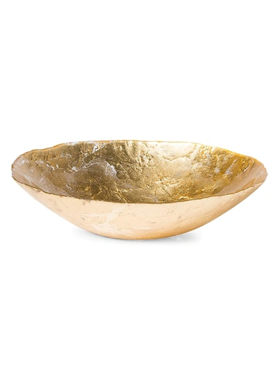 Vietri Moon Glass Medium Bowl In Gold
