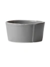 Vietri Lastra Condiment Bowl In Gray