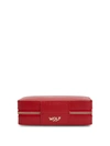 Wolf Palermo Zippered Jewelry Case In Red