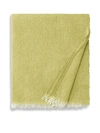 Sferra Ciarra Fringed Throw In Lemon