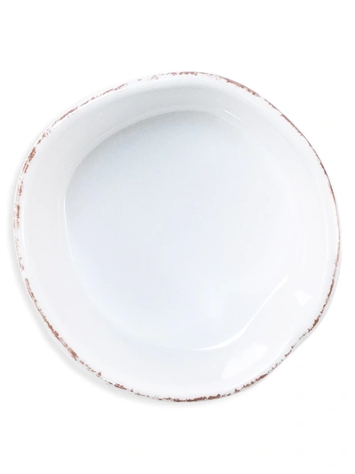 Vietri Melamine Lastra Ceramic Condiment Bowl In White