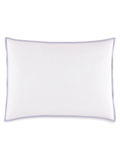 Peacock Alley Pique Oblong Sham In Lilac