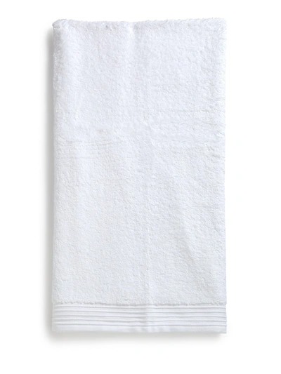 Peacock Alley Terry Loop Corded Dobby-border Bath Towel In White