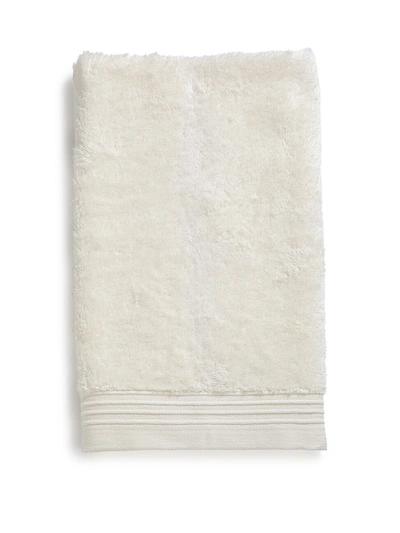 Peacock Alley Terry Loop Corded Dobby-border Hand Towel In Ivory