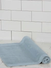 Frette Diamond Border Egyptian Cotton Bath Mat In Blue