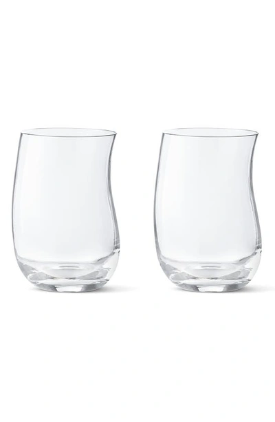 Georg Jensen Two-pack Transparent Cobra Tall Tumblers In Clear
