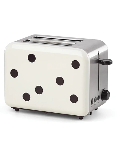 Kate Spade X Lenox Deco Dot 2-slice Toaster In Black/ White