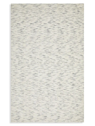 Solo Rugs Sierra Contemporary Loom Knotted Wool-blend Area Rug In Cream