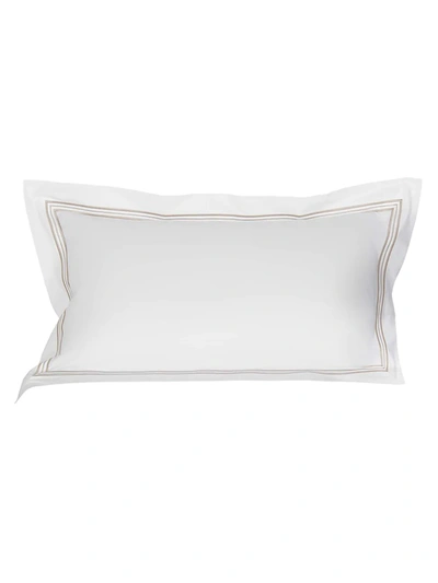 Frette Triplo Popeline 250 Thread Count Sham In White Savage