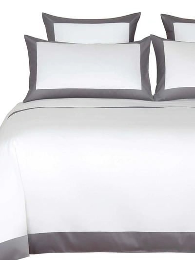 Frette Bold Duvet Cover In Milk Black