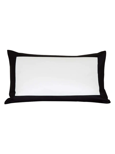 Frette Bold Sham In Milk Black